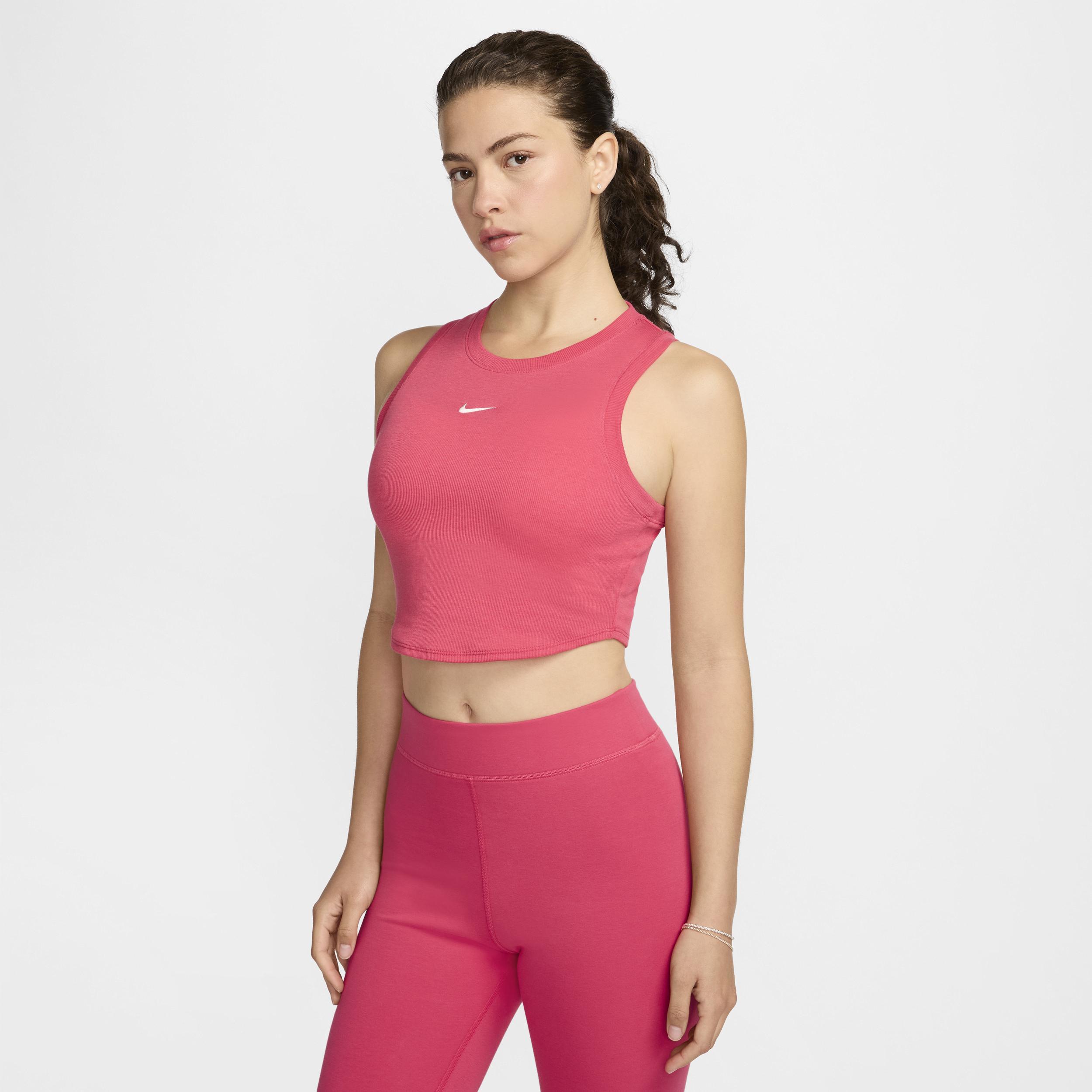 Nike Sportswear Chill Knit Women's Tight Cropped Mini-Rib Tank Top Product Image