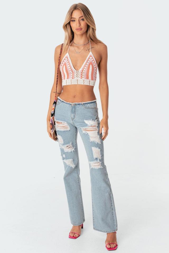 Bindi Low-Rise Ripped Jeans Product Image