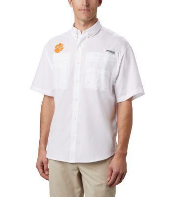 Columbia Men's Collegiate PFG Tamiami Short Sleeve Shirt - Tall - Clemson- Product Image