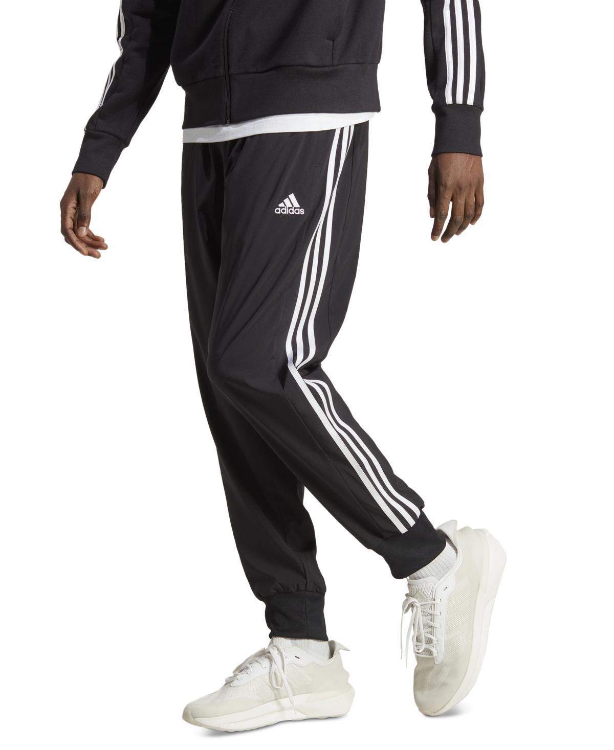 adidas Mens Essentials 3-Stripes Cargo Pocket Joggers - Leg Ink Product Image