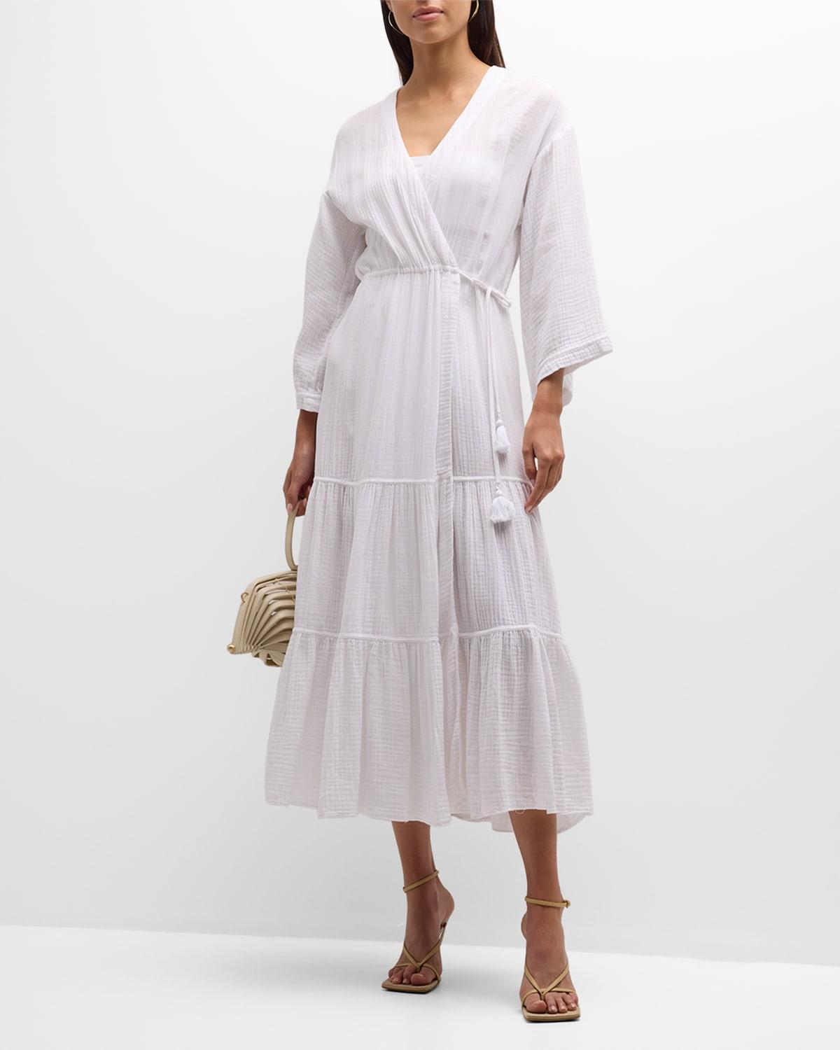 Torey Gauze Tiered Maxi Dress Product Image