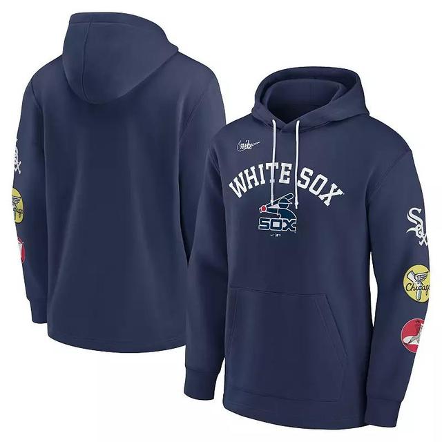 NIKE Men's  Navy Chicago White Sox Rewind Lefty Pullover Hoodie Product Image