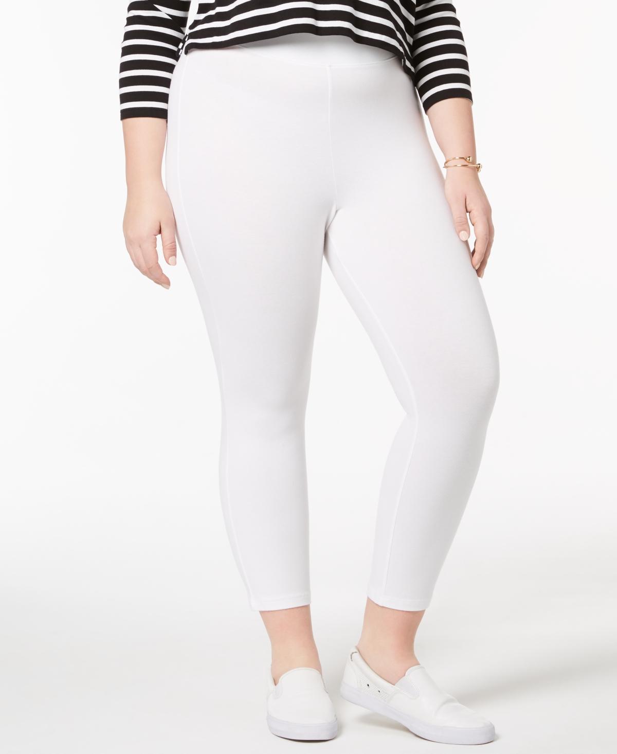 Hue wo Plus Capri Leggings White  Product Image