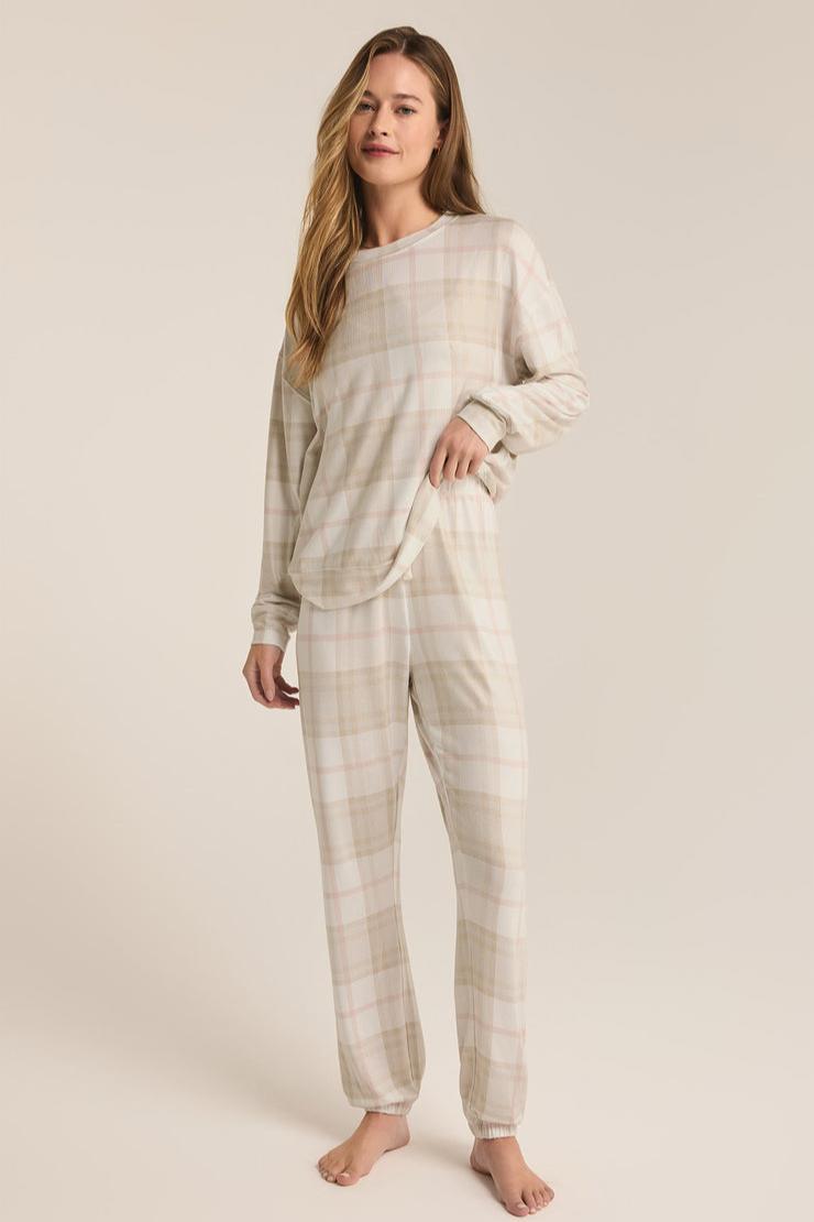 Cozy Plaid Lounge Set Product Image