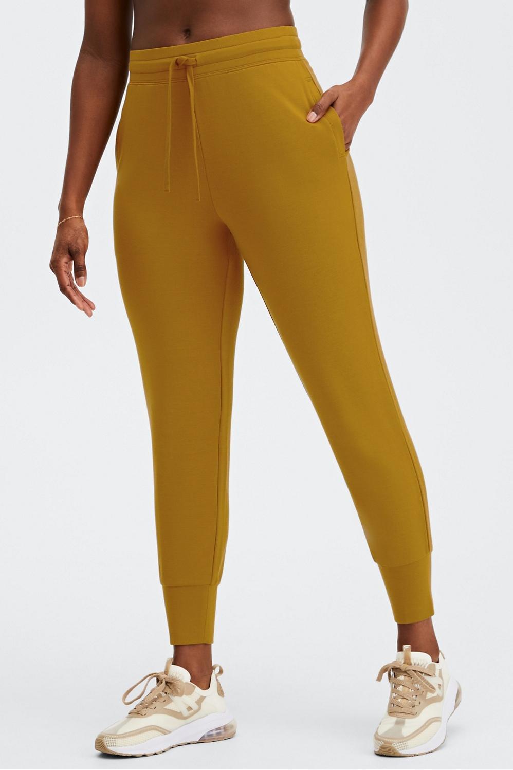 Fabletics Luxe Terry Jogger Womens yellow Size L Product Image