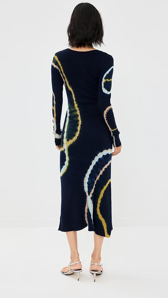 Prabal Gurung Tie Dye Scoop Neck Dress | Shopbop Product Image