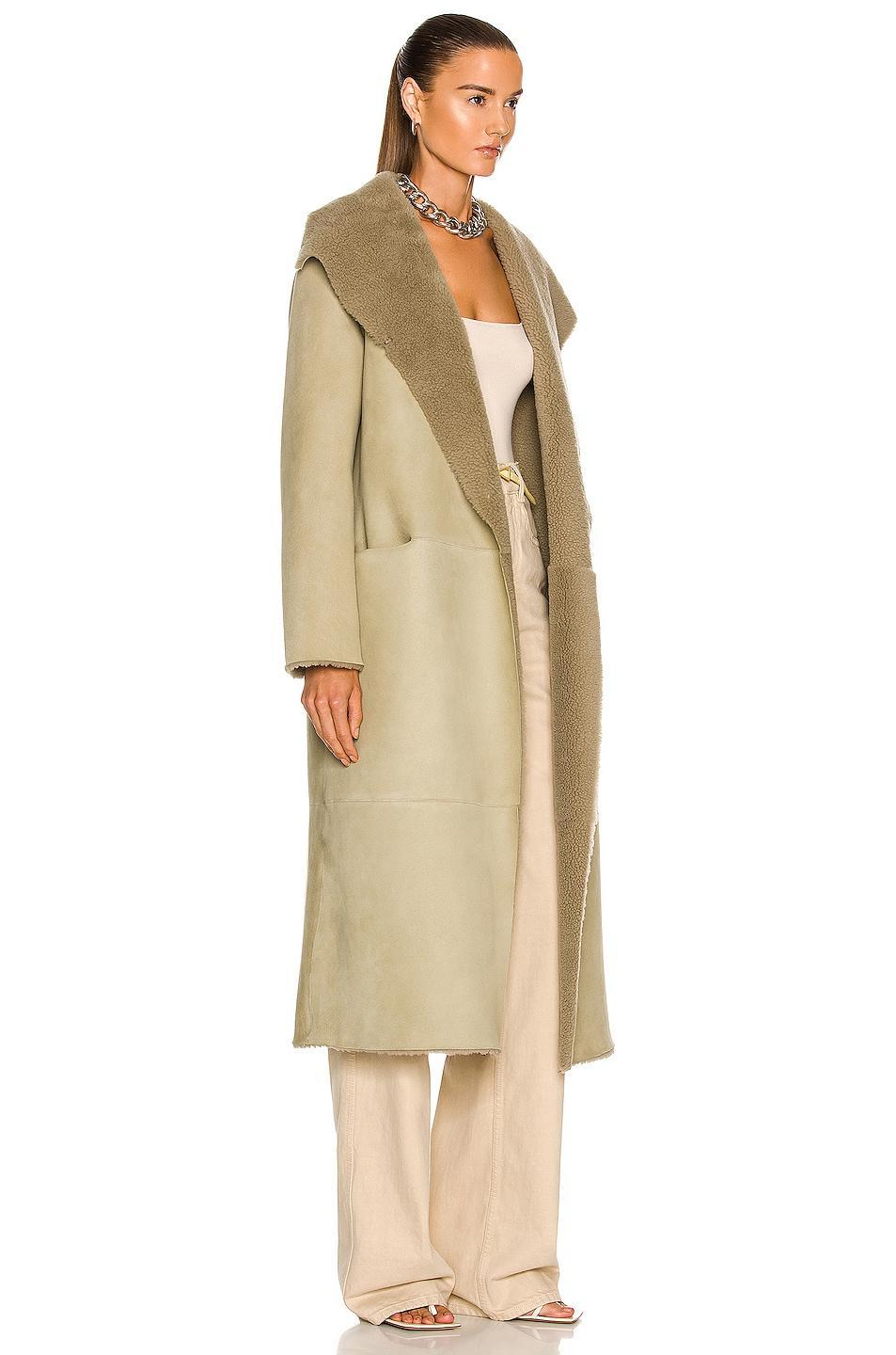 NOUR HAMMOUR Birthday Coat in Sage Product Image