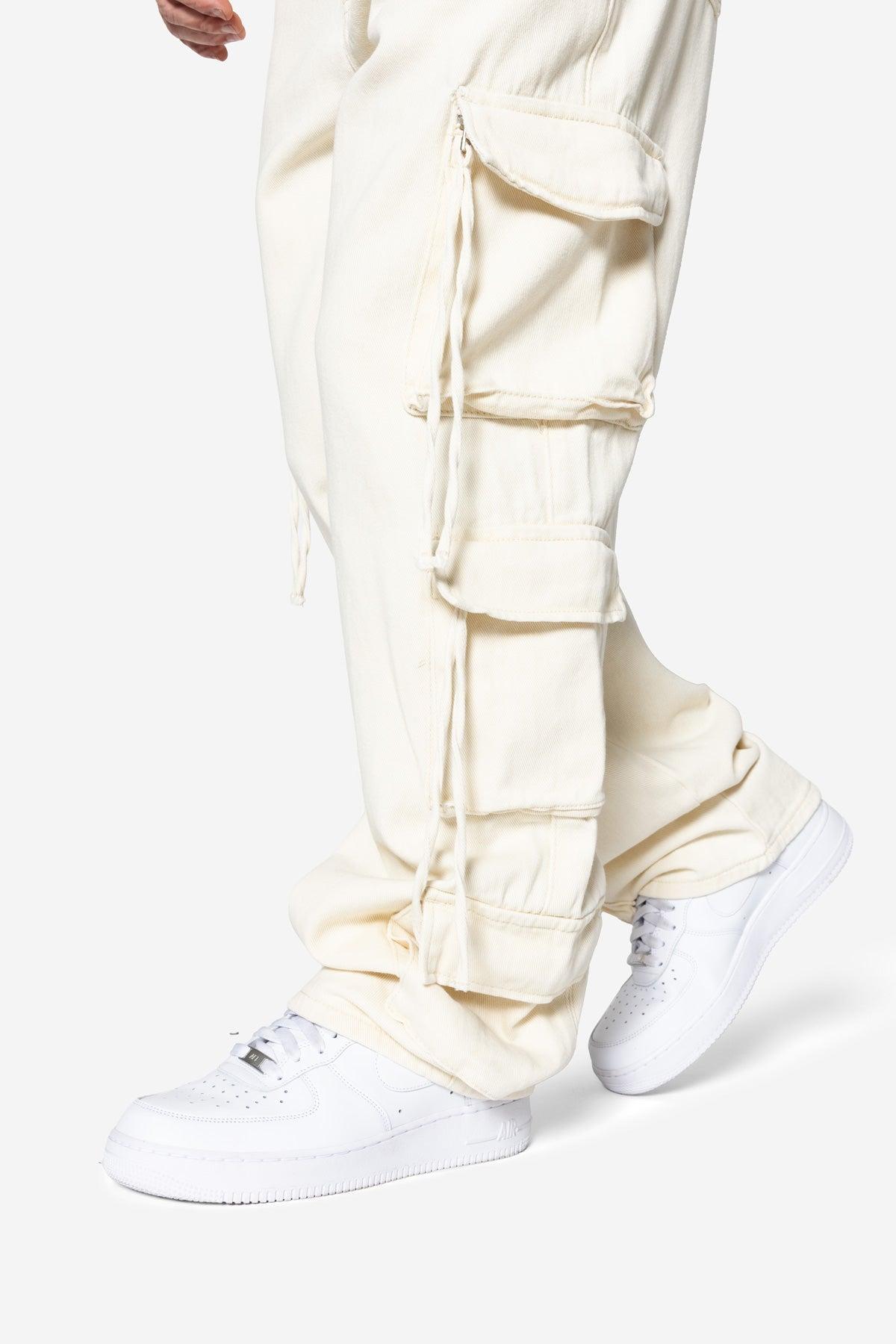 Brushed Twill Cargo Pants - Khaki Product Image