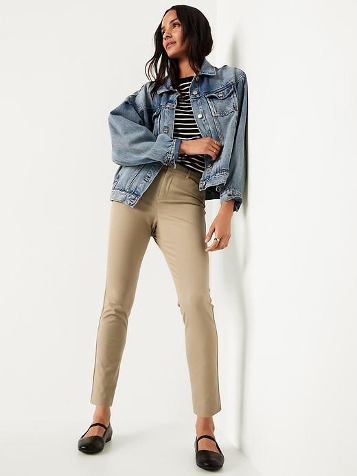 High-Waisted Pixie Skinny Ankle Pants Product Image