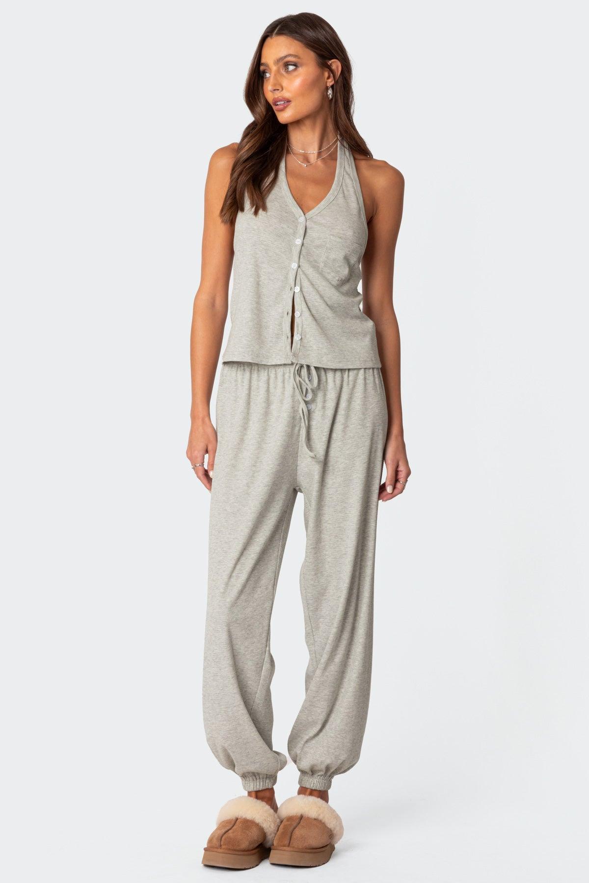 Rosanna Waffle Pajama Sweatpants Product Image