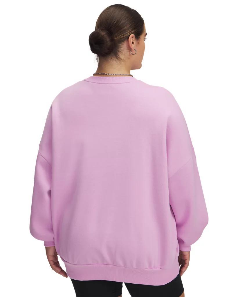 Women's UA Rival Fleece Oversized Crew Product Image