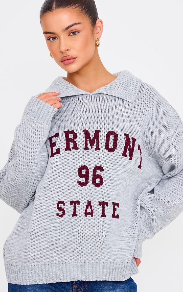 Grey Vermont Knitted Sweater Product Image