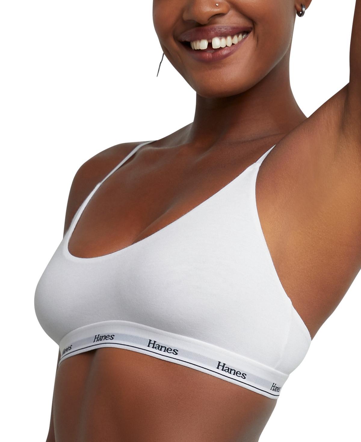 Hanes Womens Originals ComfortFlex Cropped Bralette MSO103 Product Image