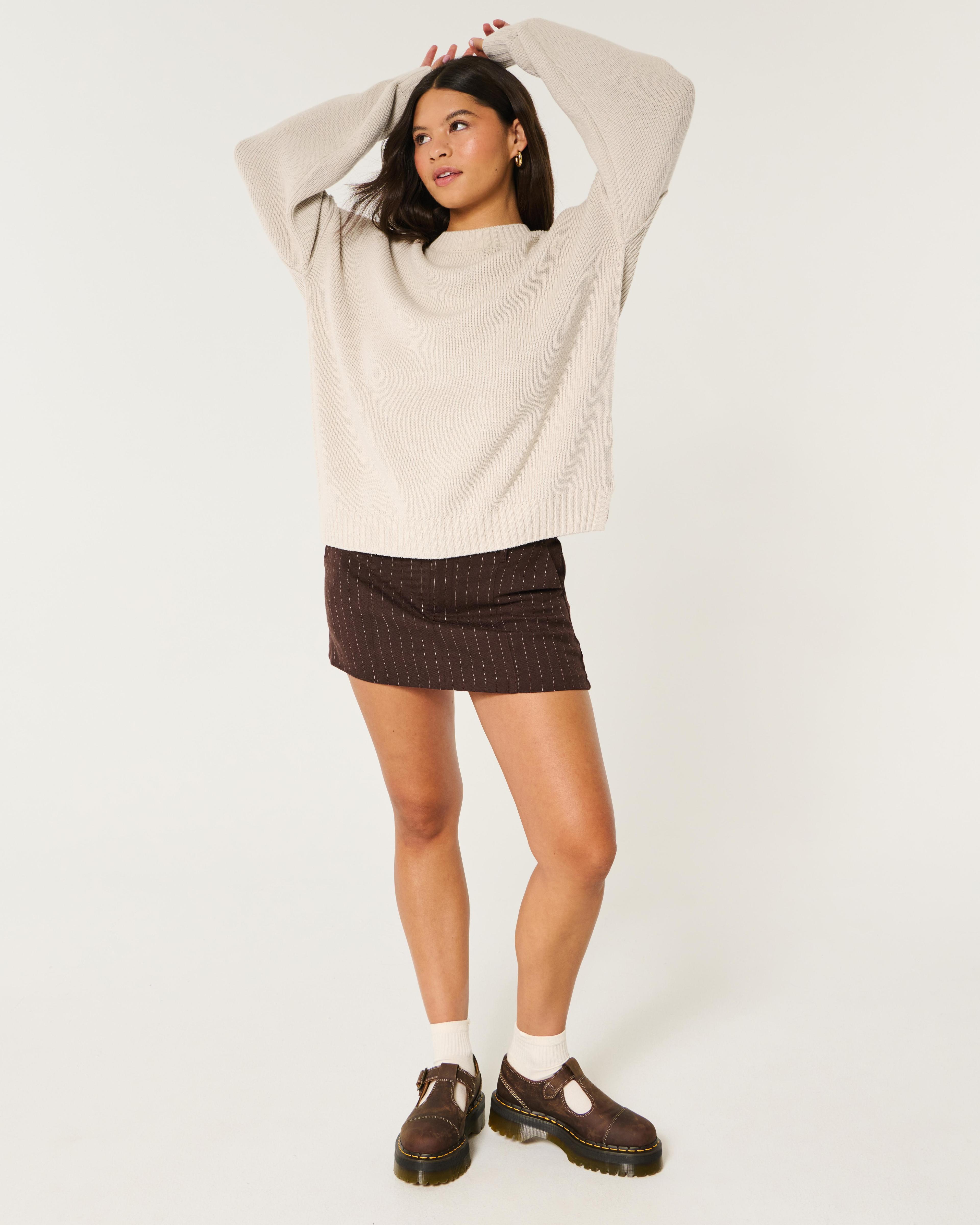 Oversized Crew Sweater Product Image