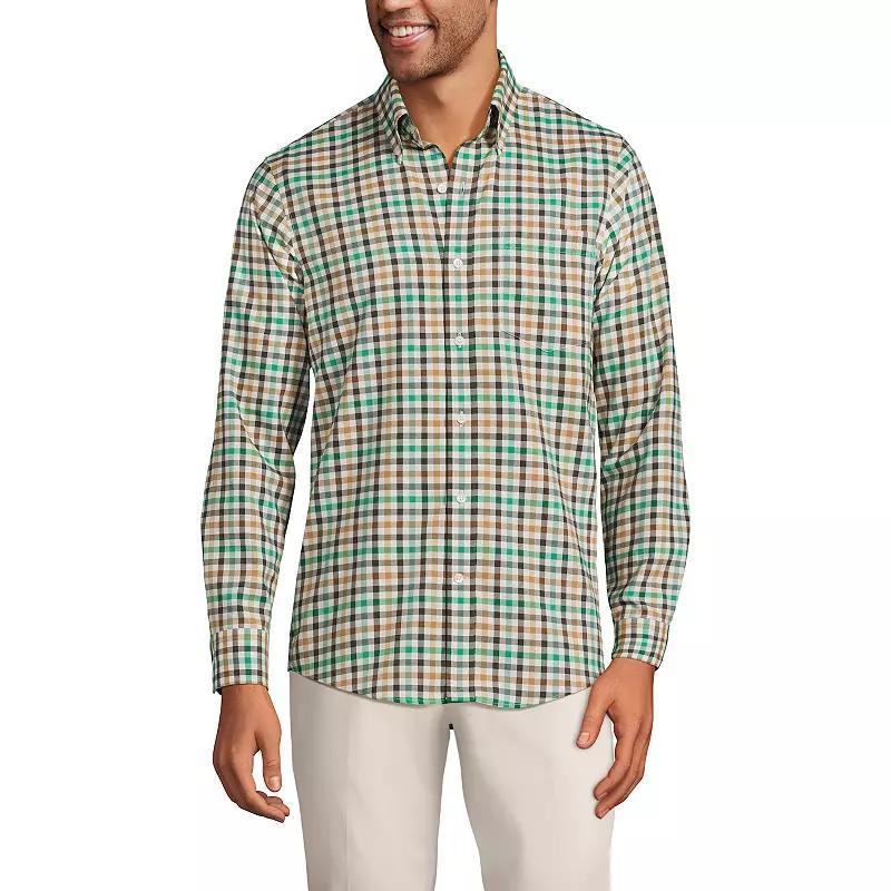 Lands End Mens Traditional Fit No Iron Twill Shirt Product Image