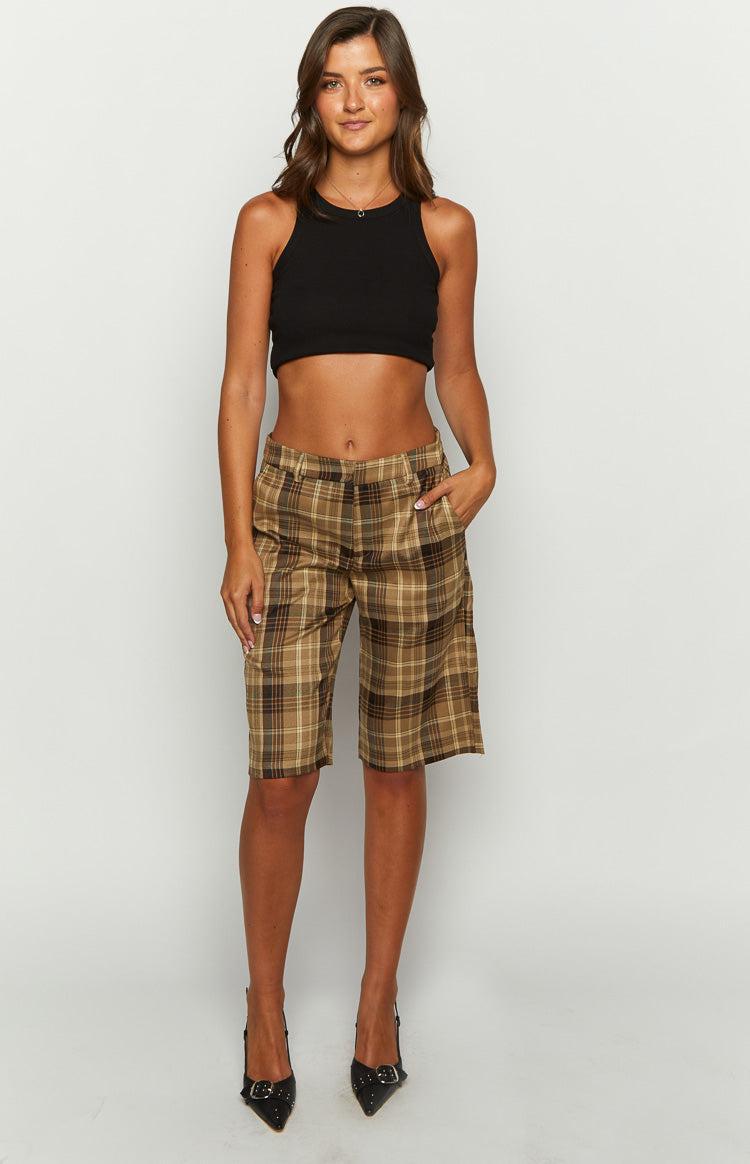 Lioness Kurt Chocolate Check Culottes Product Image