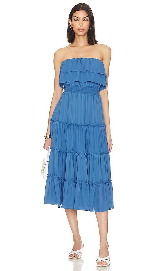 Strapless Ruffle Tiered Dress Product Image