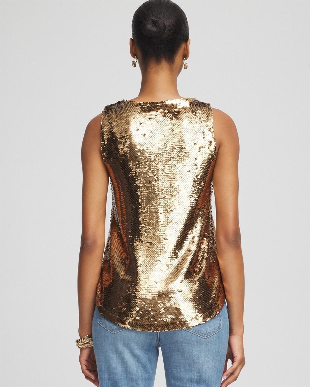 Gold Sequin Tank Product Image