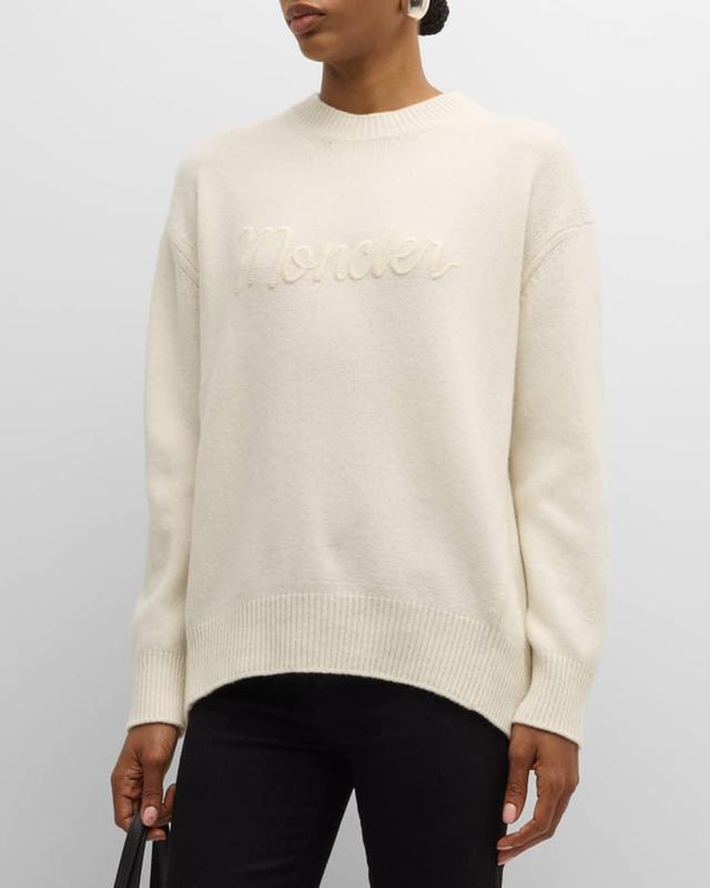 Wool Cashmere Embroidered Logo Sweater Product Image