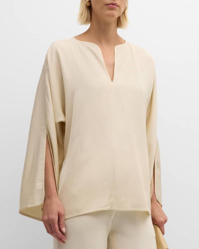 Calias Split-Sleeve Tunic Blouse Product Image