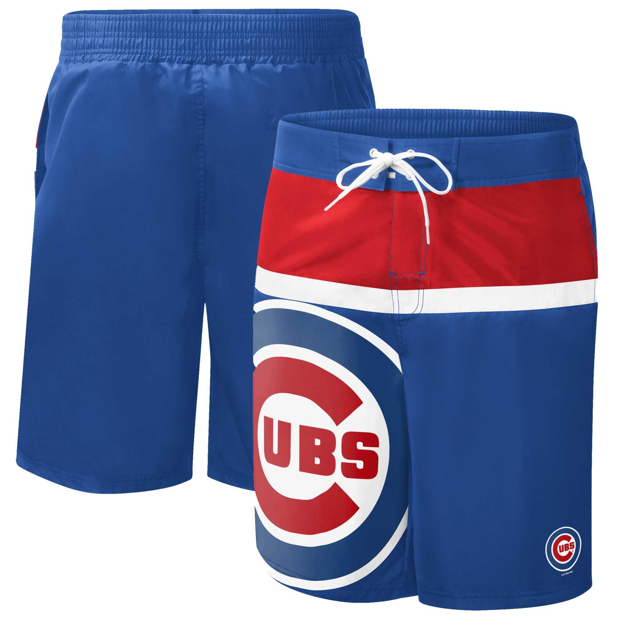 Mens G-III Sports by Carl Banks Royal Chicago Cubs Sea Wind Swim Shorts Product Image