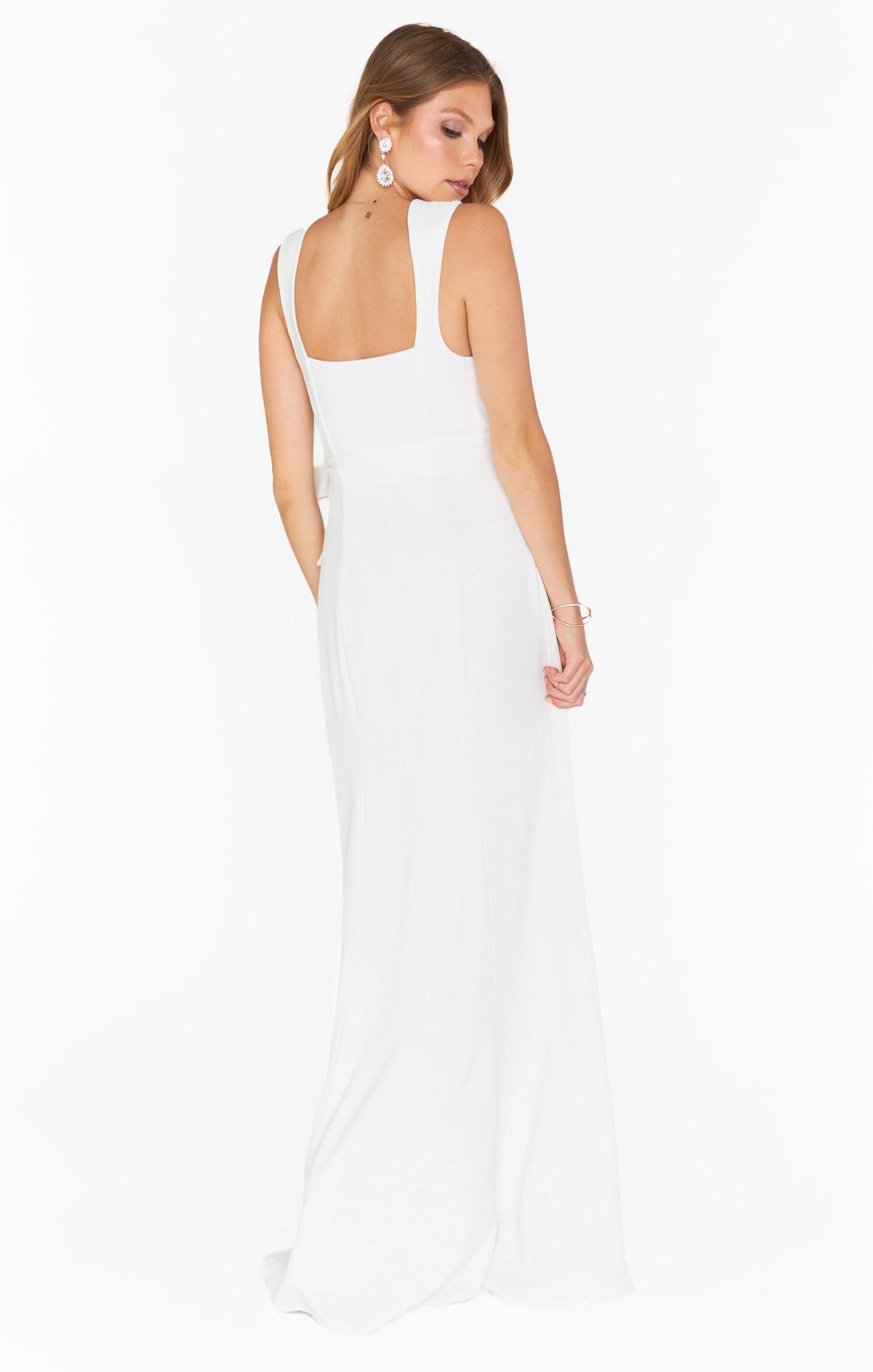 Paris Gown ~ White Stretch Product Image