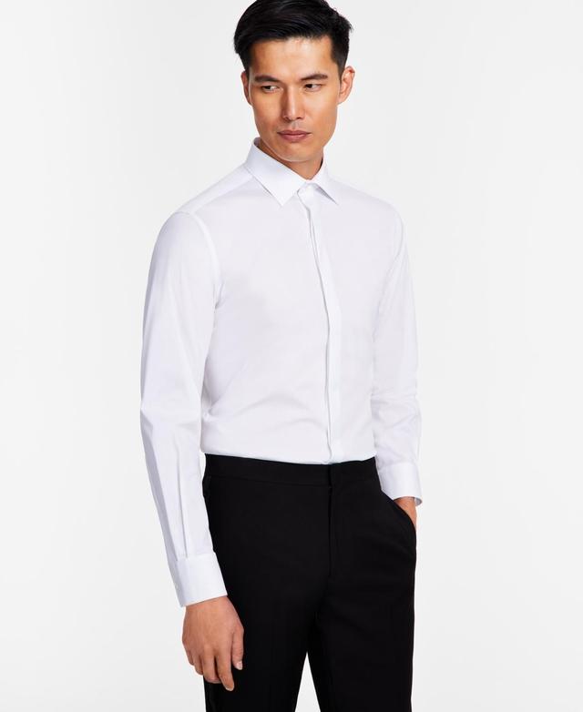 Alfani Mens Slim Fit Formal Convertible-Cuff Dress Shirt, Created for Macys Product Image