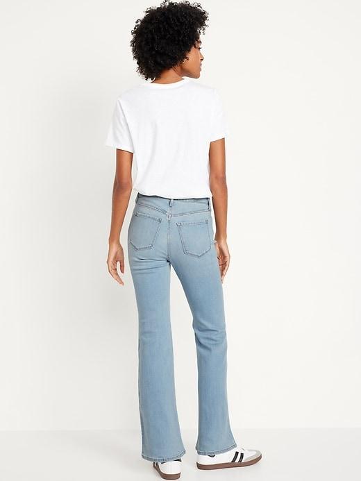 High-Waisted Wow Flare Jeans Product Image