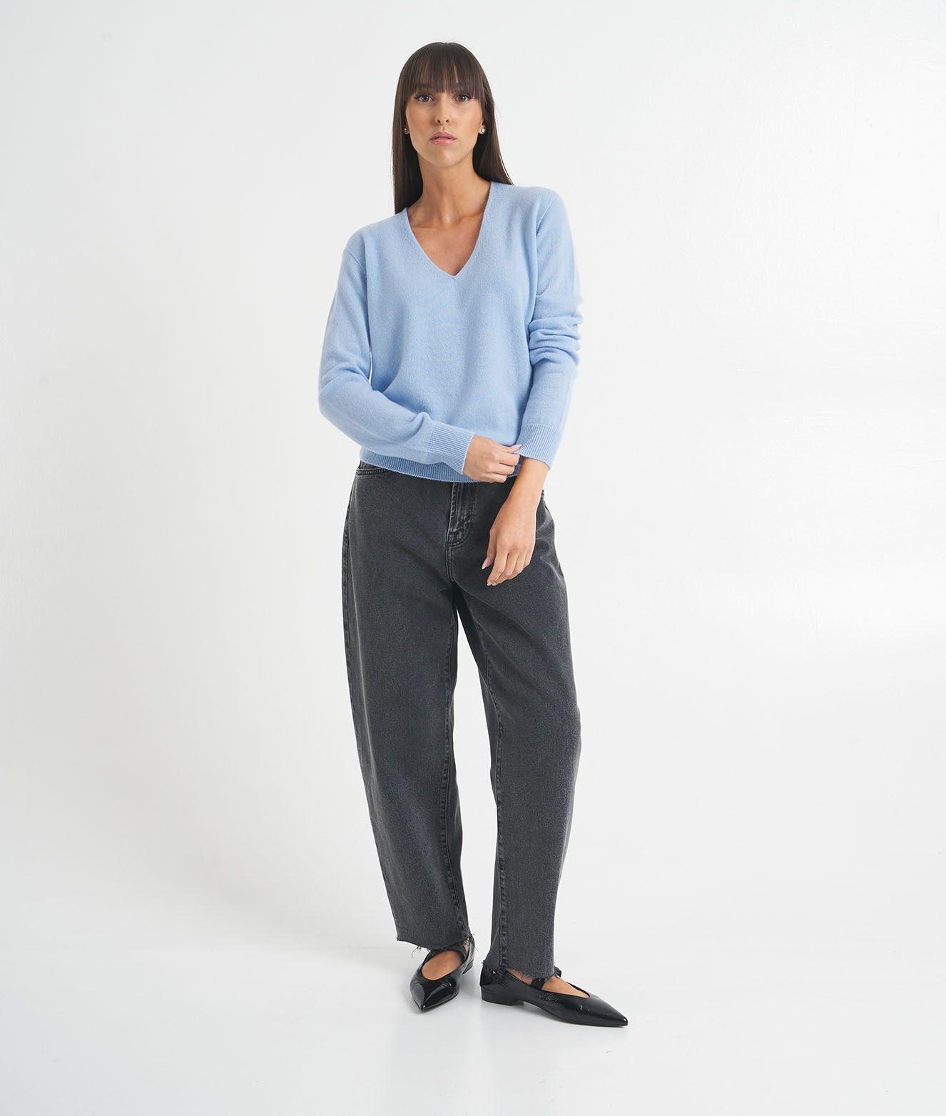 Knit sweater in cashmere Product Image