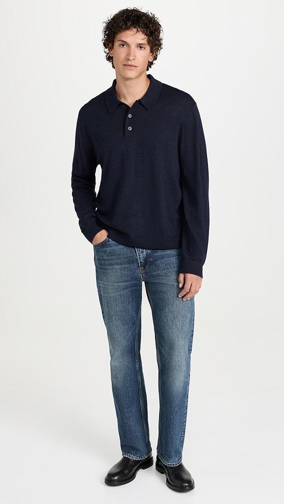 Madewell Merino Long Sleeve Polo | Shopbop Product Image