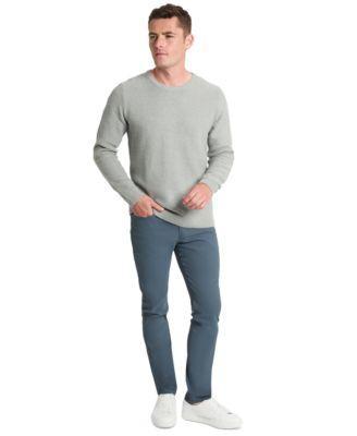 Kenneth Cole Mens Slim Fit Popcorn Crewneck Sweater Slim Tapered Fit Stretch Tech Pants Product Image