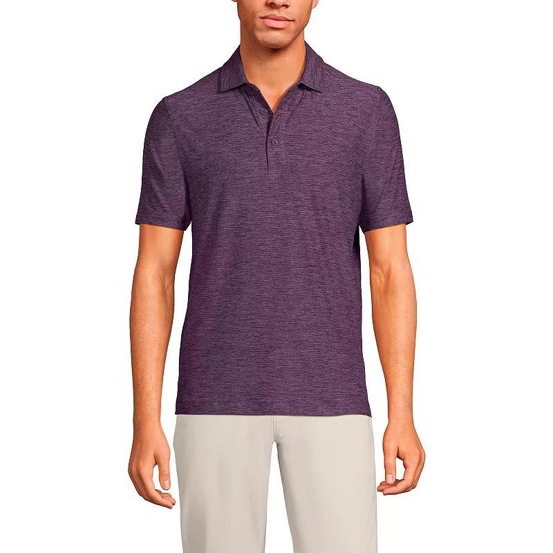 Lands End Mens Short Sleeve Performance Pieced Yoke Social Active Polo Product Image