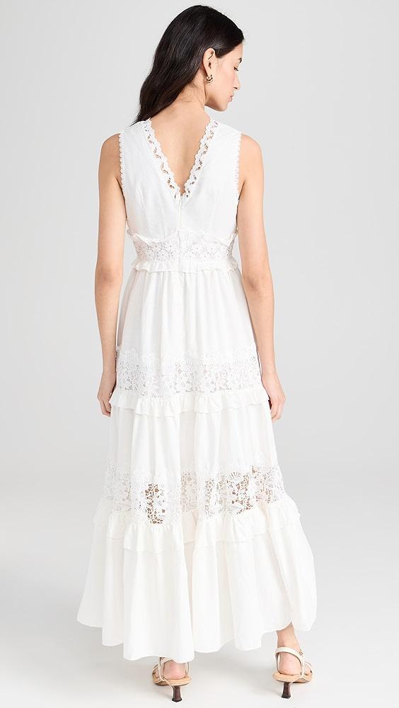 endless rose Sleeveless Lace Mixed Long Dress | Shopbop Product Image