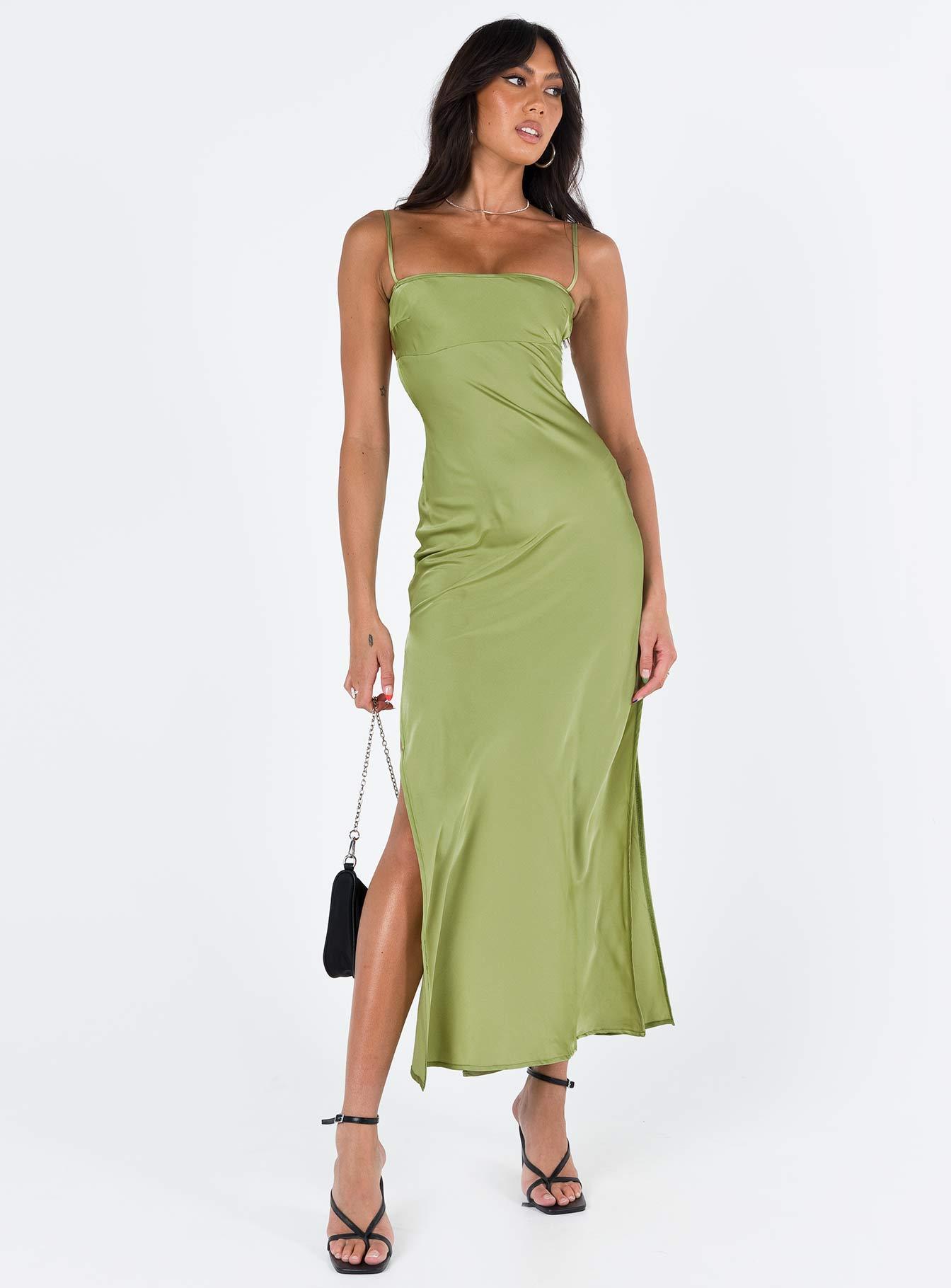 Leyana Maxi Dress Green Product Image