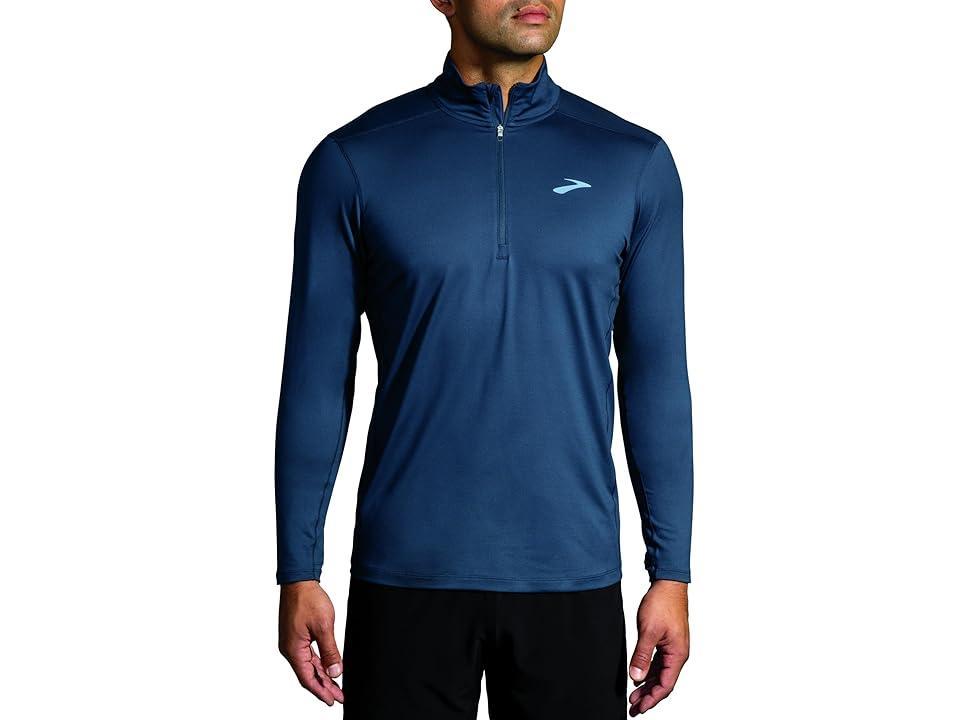 Brooks Dash 1/2 Zip 2.0 Slate) Men's Clothing Product Image