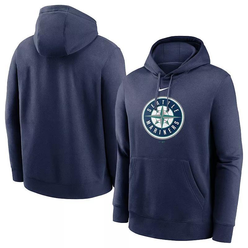 Mens Nike Seattle Mariners Alternate Logo Club Pullover Hoodie Blue Product Image