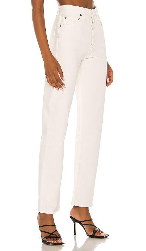 AGOLDE 90s Pinch Waist Jean in White. Size 32, 33, 34. Product Image