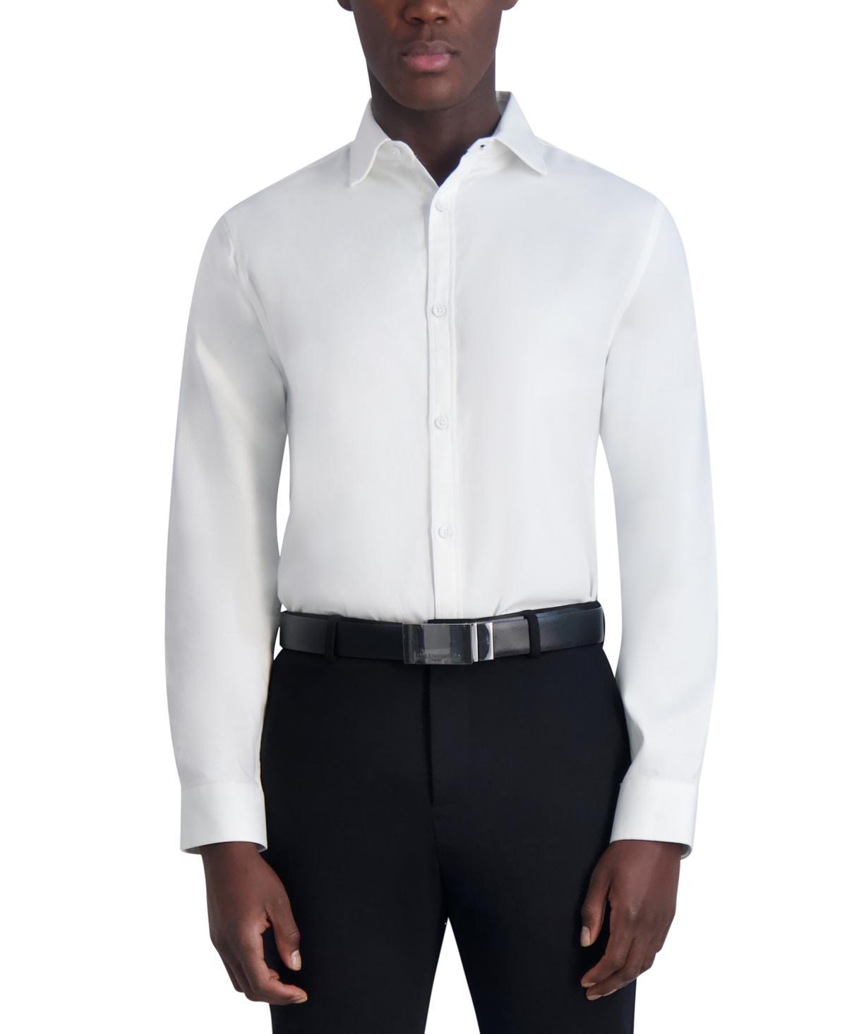 Karl Lagerfeld Paris Mens Slim-Fit Twill Woven Shirt Product Image