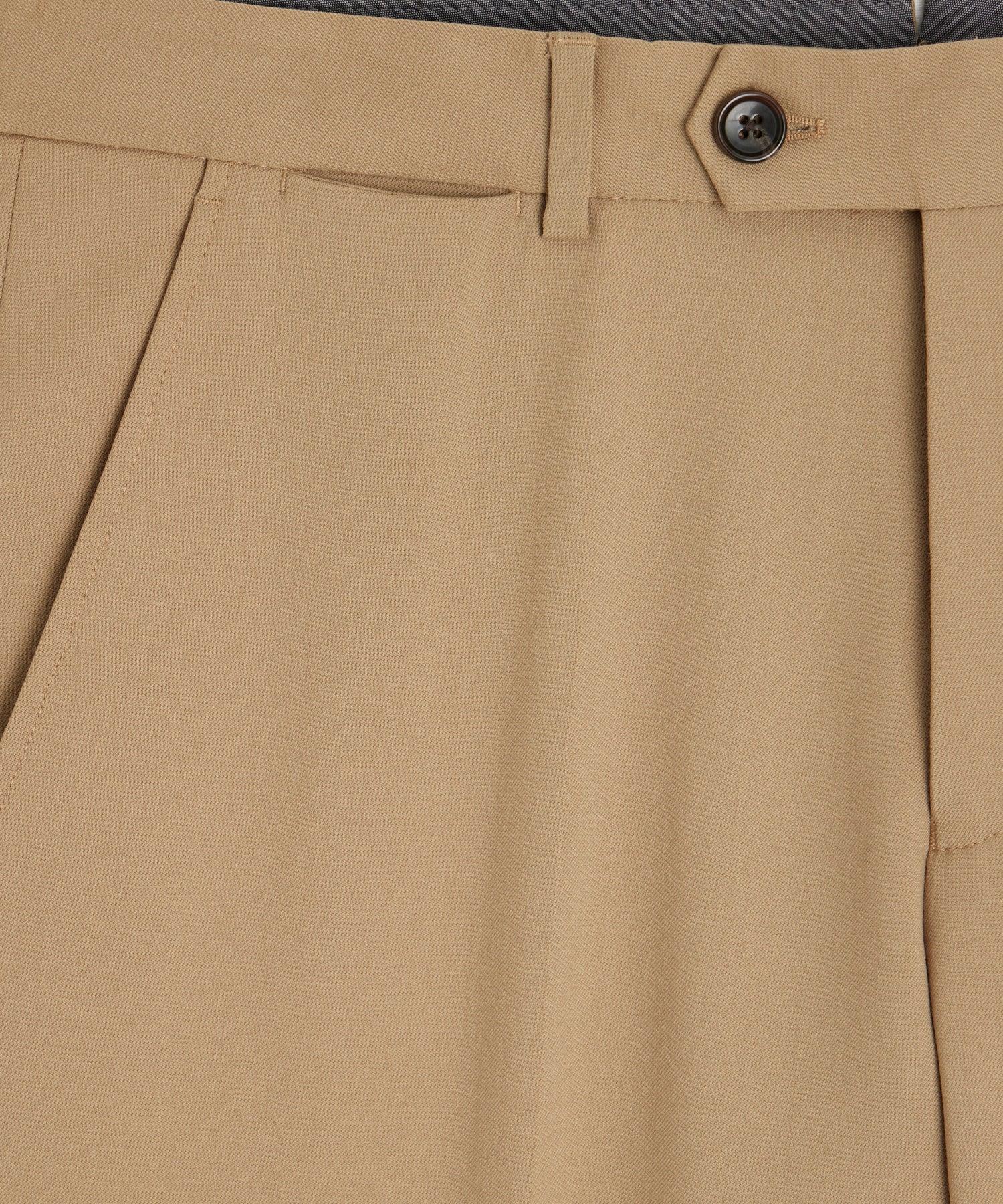 Italian Gabardine Sutton Trouser in Khaki Product Image