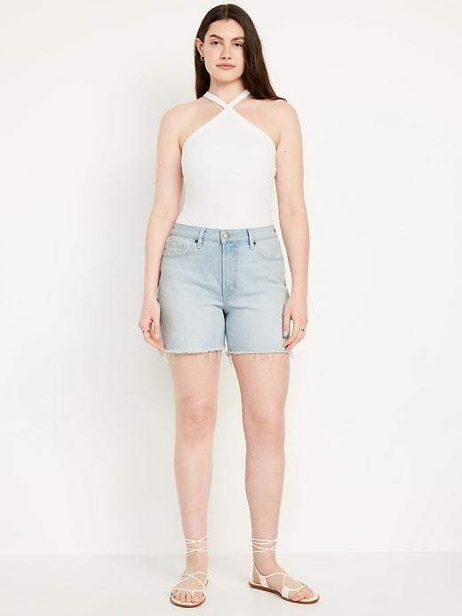 High-Waisted OG Jean Shorts -- 5-inch inseam Product Image