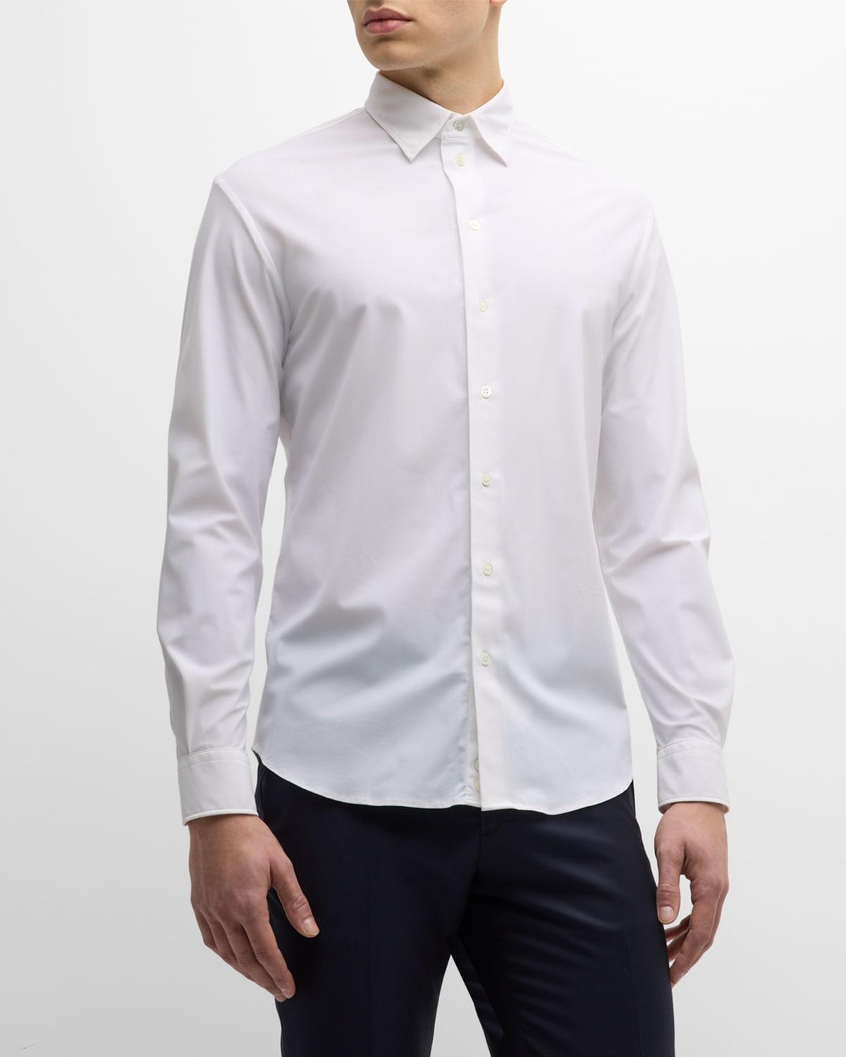 Mens Stretch Button-Front Shirt Product Image