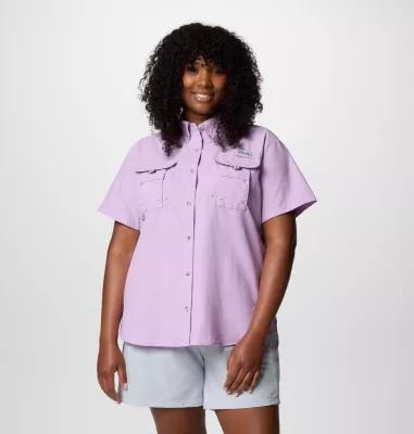 Columbia Women's PFG Bahama Short Sleeve Shirt - Plus Size- Product Image