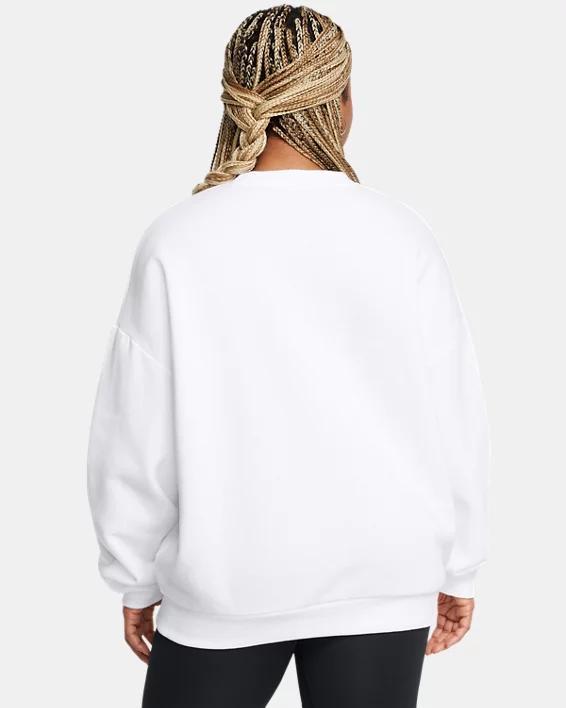 Women's UA Rival Fleece Oversized Crew Product Image