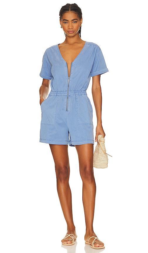 Splendid Emerson Romper (Azure) Women's Jumpsuit & Rompers One Piece Product Image