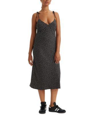 Levis Womens Rena Tie-Strap Sleeveless Midi Dress Product Image