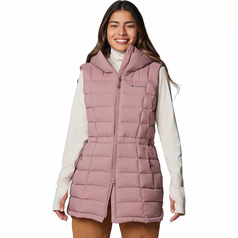 Columbia Womens Ardenwood Mid hooded Down Vest- Product Image