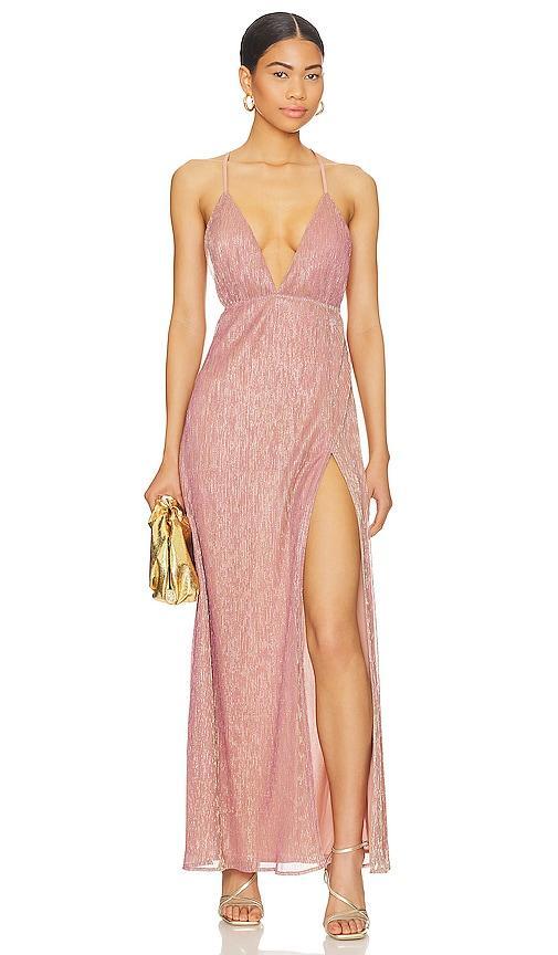 superdown Hailee High Slit Maxi Dress Size S. Product Image