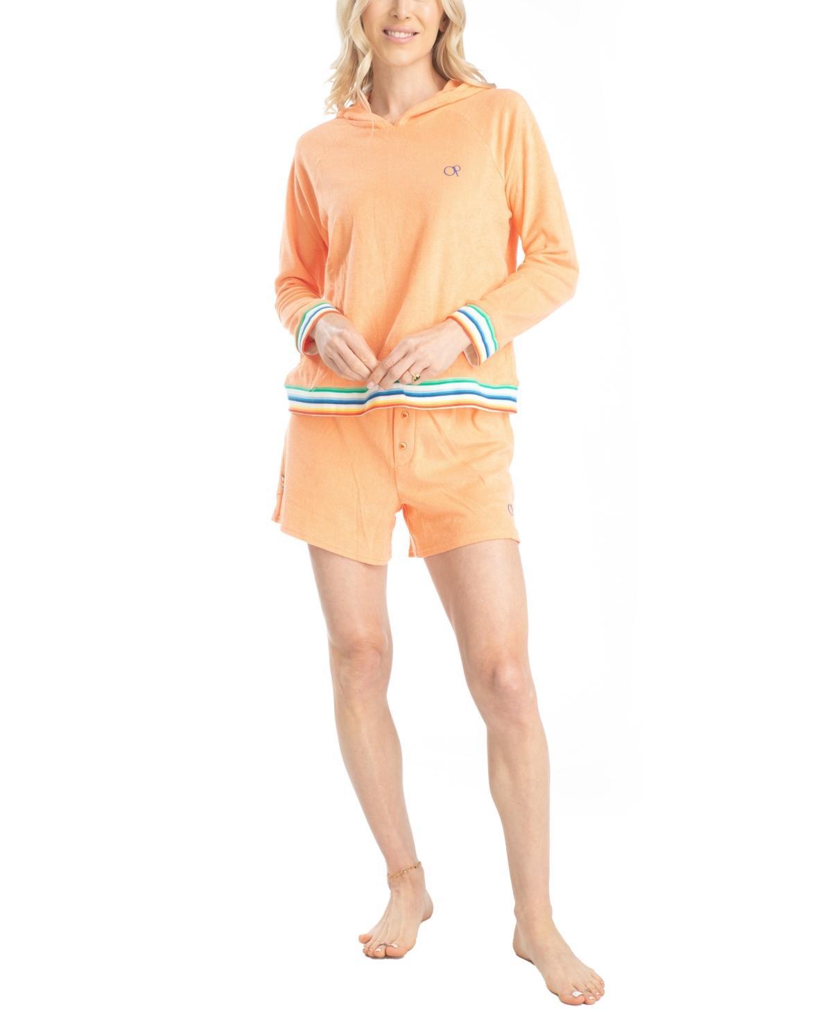 Ocean Pacific Womens Sunset Chaser Hoodie Short Set Product Image