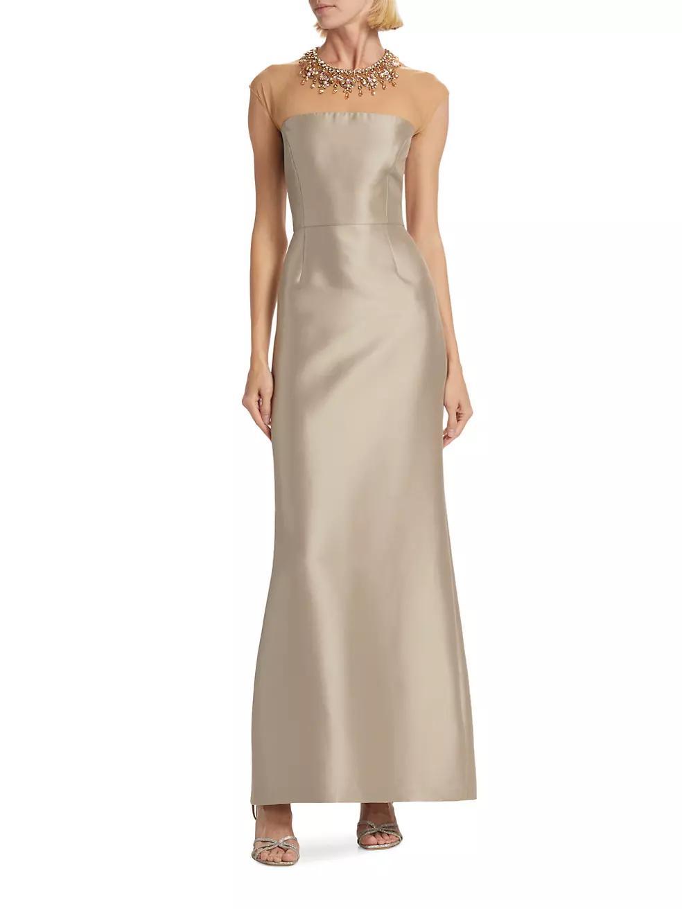 Irina Mikado Satin Gown Product Image