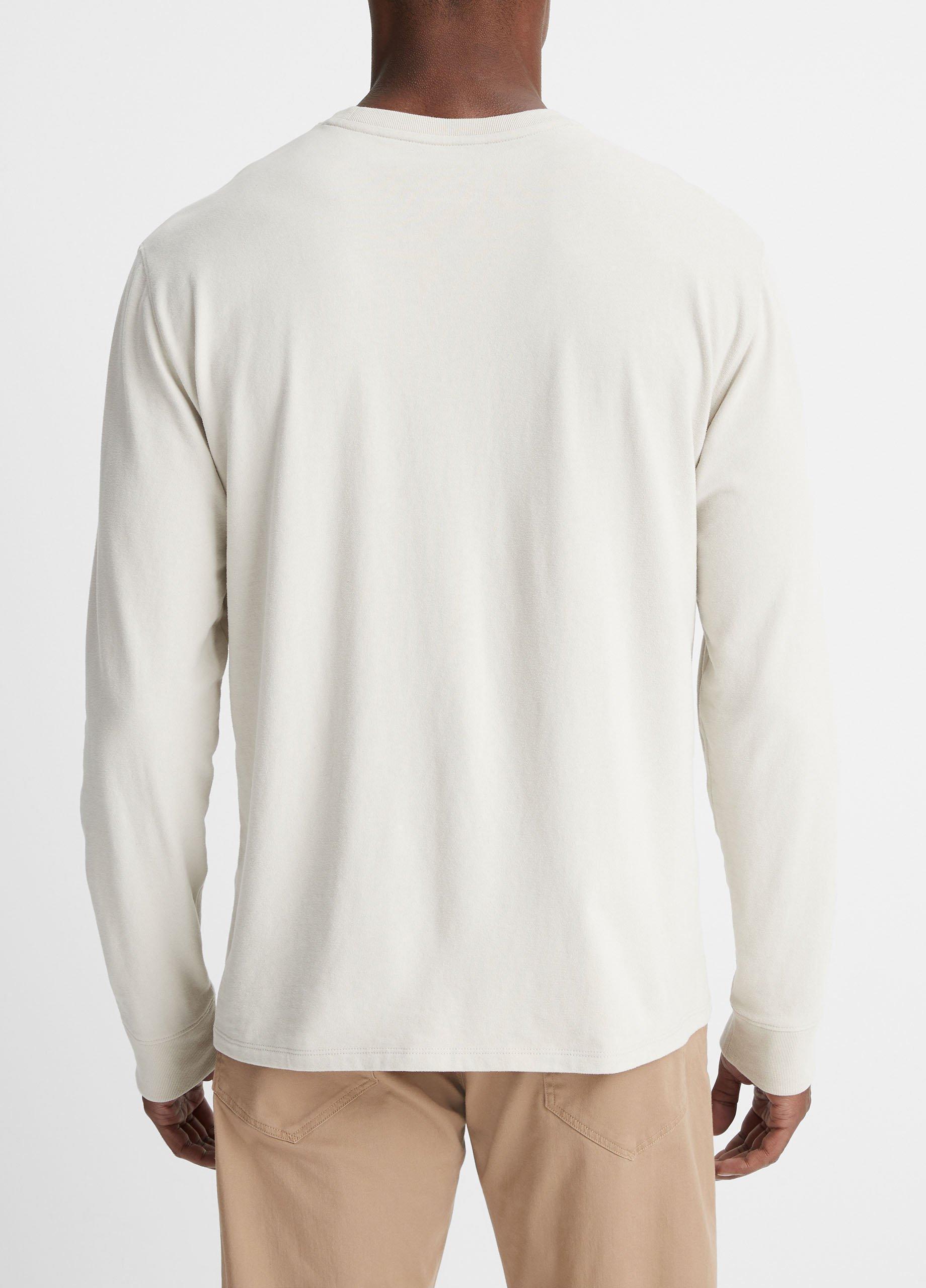 Sueded Jersey Long-Sleeve Pocket T-Shirt Product Image